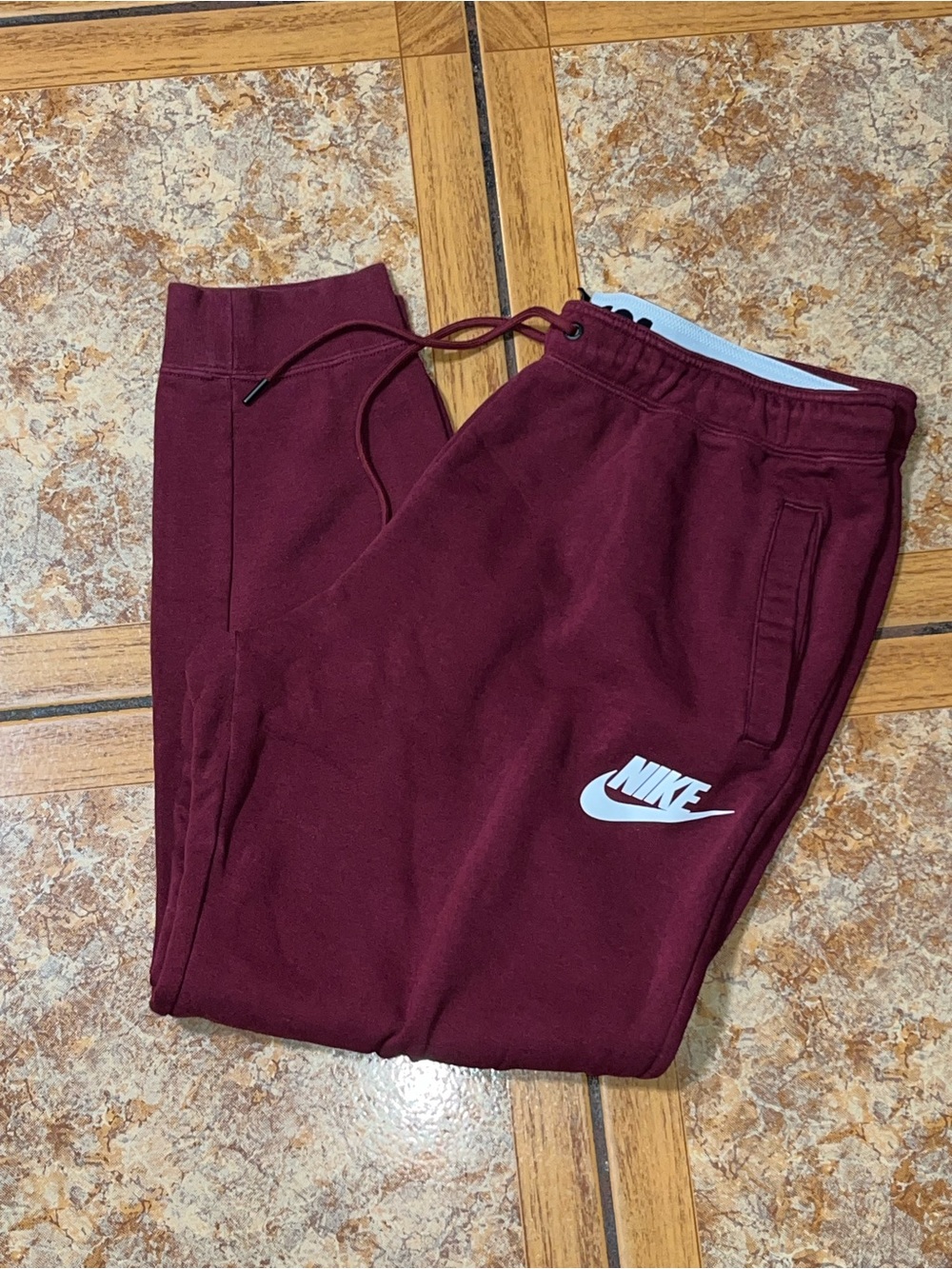 Nike Women Maroon Fleece Joggers